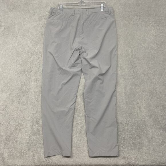 Sak Fifth Avenue Pants Mens 36x29 Gray Performance Nylon Straight Leg Golf - Picture 8 of 11
